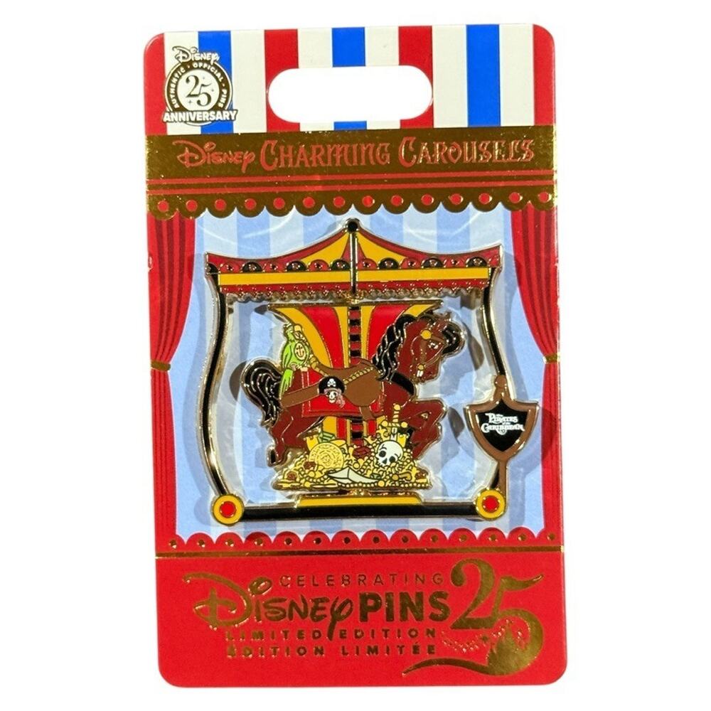 2025 Disney Parks Charming Carousels Pirates Of The Caribbean Pin LE 2000‎